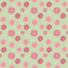 seamless pattern with flowers