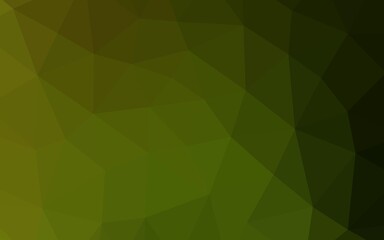 Fototapeta premium Dark Green, Yellow vector blurry hexagon texture.