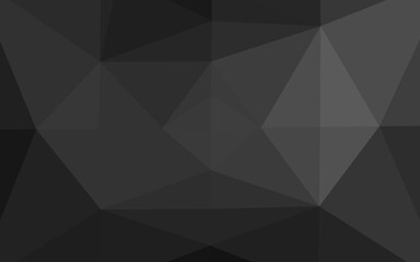 Fototapeta premium Dark Silver, Gray vector shining triangular background.