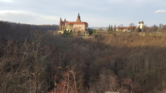 Książ (pronounced: Ksyonsh [ˈkɕɔ̃ʂ], Polish: Zamek Książ, German: F&uuml;rstenstein) is the largest castle in the Silesia region, located in northern Wałbrzych in Lower Silesian Voivodeship, Poland.