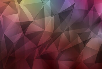 Dark Multicolor vector gradient triangles texture.