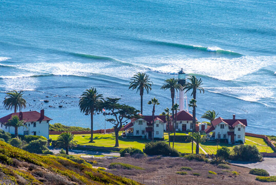 Coast Guard Station And Lighthouse At Point Loma, San Diego