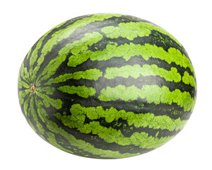 watermelon isolated on white background, clipping path, full depth of field
