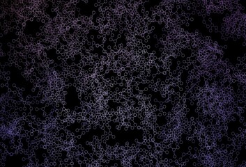 Dark Purple vector backdrop with artificial intelligence data.