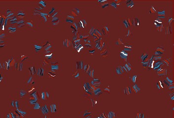 Light Blue, Red vector texture in poly style with circles, cubes.