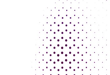 Light purple vector background with bubbles.