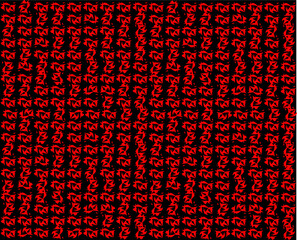 red binary code