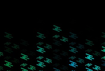 Dark Blue, Green vector pattern with narrow lines.