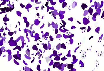 Light purple vector pattern with chaotic shapes.