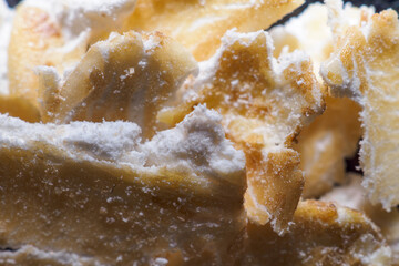 Extreme close up of oats