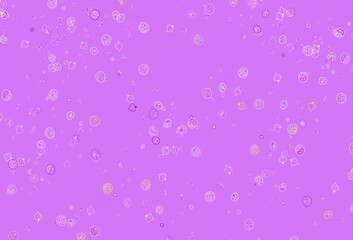 Light Pink, Yellow vector template with organic meal.