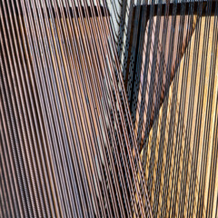 Details von Saiten eines Klaviers