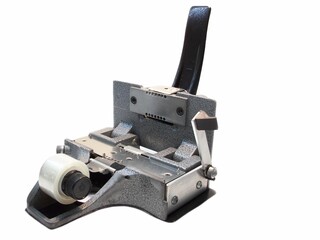 A film 35mm spicer with tape in the assembly room.