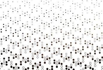 Light Black vector texture with disks.