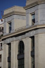 Fototapeta na wymiar Facade of a building in Bilbao