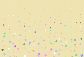 Light Multicolor, Rainbow vector template with square style.