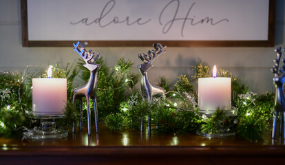 Christmas holiday ornaments and decorations