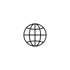 Global, Worldwide internet Web Icon isolated on white background EPS Vector