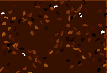 Light Orange vector backdrop with abstract shapes.