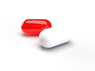 Pharmaceutical Drug or medicine on white background