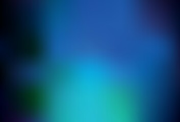 Dark BLUE vector blurred and colored pattern.
