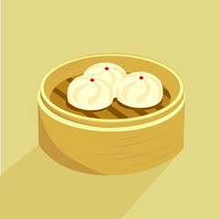 asian pasty with bowl 
