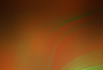 Dark Orange vector blurred bright pattern.