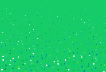 Light Blue, Green vector template with square style.