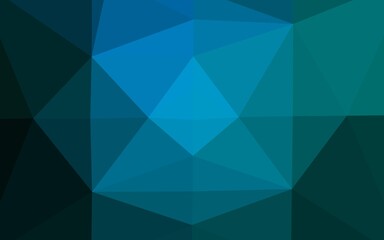 Obraz premium Light BLUE vector polygon abstract layout.