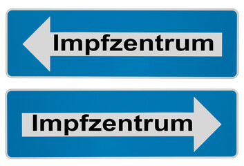 Vaccination center Sign