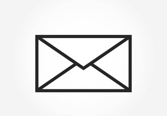 envelope line icon. closed post envelope for mail. infographic element and business symbol for web design