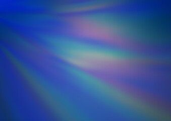 Light BLUE vector blurred shine abstract template.