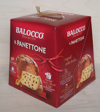 FOSSANO - DEC 2020: Balocco Panettone packet