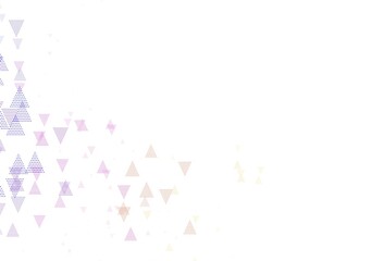 Light Pink, Yellow vector template with crystals, circles.