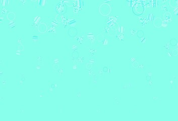 Light Green vector background with polygonal style with circles.