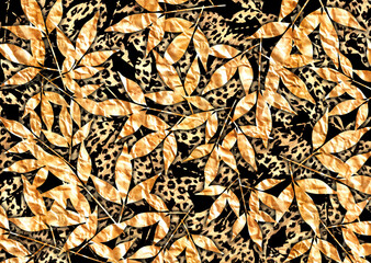 abstract leopard print texture design	
