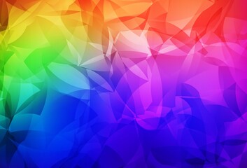 Dark Multicolor vector abstract mosaic background.