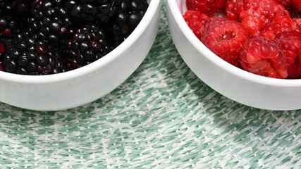 
fresh raspberries from the forest healthy for diet