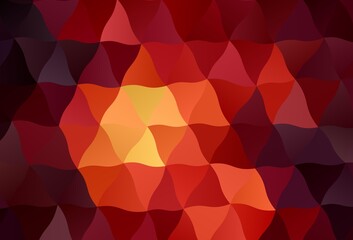 Dark Red vector low poly layout.