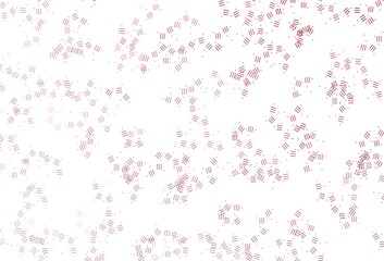 Light Pink vector texture with colored lines, dots.