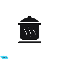 Icon vector graphic of pan, good for template