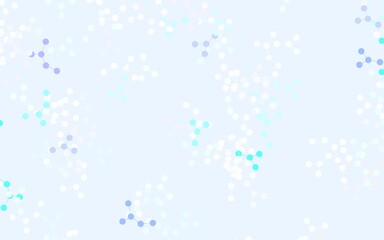 Light Pink, Blue vector background with forms of artificial intelligence.