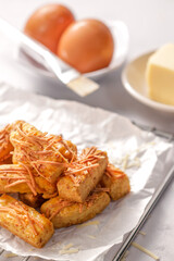 fried eggs with bacon