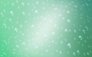 Light Green vector background with dots.