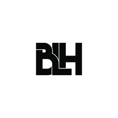 blh letter original monogram logo design