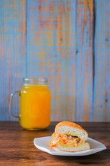 Watermelon juice with John bread or 