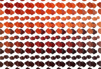 Light Orange vector template with bent lines.