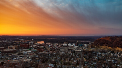 Sunset over Red Wing