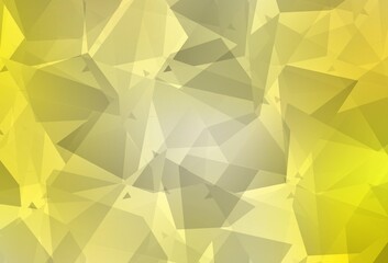 Light Yellow vector background with abstract polygonals.