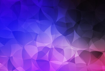 Obraz premium Dark Pink, Blue vector triangle mosaic template.